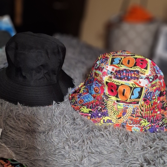 NWT - Choose Retro Graffiti Style 80s/90s Reversible Bucket Hat/ Unisex - Picture 7 of 17